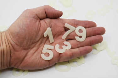 50 Piece Glow in the Dark Luminous Numbers Wall Ceiling Decor